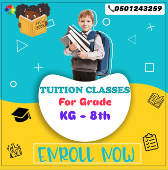 Jubail, Lessons Offered, Offering Home Tuition For Grade KG To 8th
