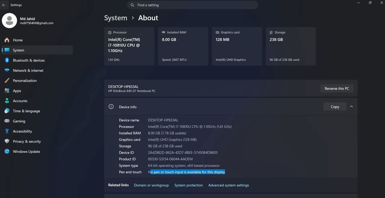 Sulai, Electronics, SAR 1550,  SAR 1550, HP EliteBook 840 | Core I7 10th Gen | Almost New | For Sale 1550 SAR Only