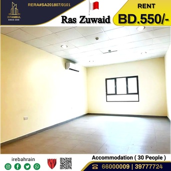 Asker, Staff Accomodation, BHD 550,  Labour Accommodation ( 30 Peoples ) For Rent In Ras Zuwaid