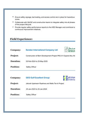 Riyadh, Job Seekers, Safety Officer