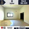 BHD 220/month,  3 BR,  Family Apartment For Rent In Saar BD.220/-