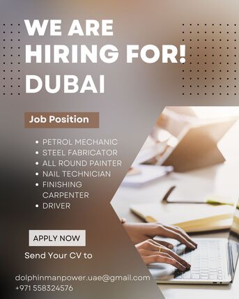 Dubai, Jobs, Urgently Hiring For Dubai