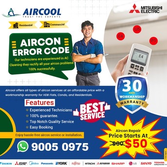 Singapore, Air Conditioning, Mitsubishi Aircon Error Code