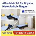 Studio,  Affordable PG For Boys In New Ashok Nagar | Dreamer&rsquo;s PG