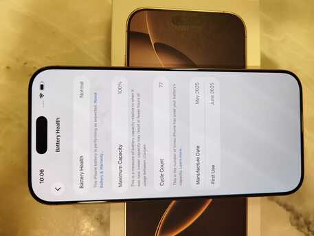 Al Sulaymaniyyah, Mobile Phones, SAR 3800,  IPhone 16 Pro Max 256GB Desert Titanium