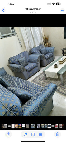 Al Rehab, Household Items, SAR 550,  ???? *Urgently Selling 7-Seater Italian  Sofa Set* ????  Luxurious 7