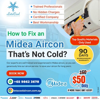 Singapore, Air Conditioners, SGD 50,  Midea Aircon Not Cold