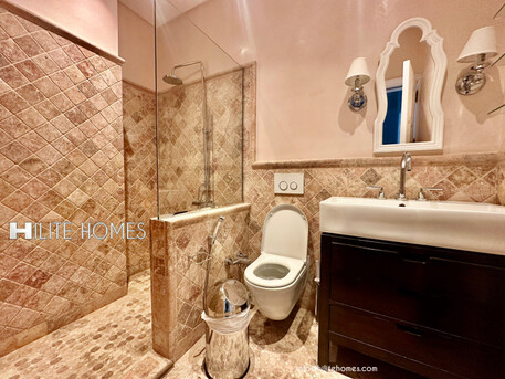 Salmiya, Apartments/Houses, KWD 3000/month,  Furnished,  3 BR,  Seaview Furnished Three-Bedroom Floor With Private Pool & Balcony In Salmiya