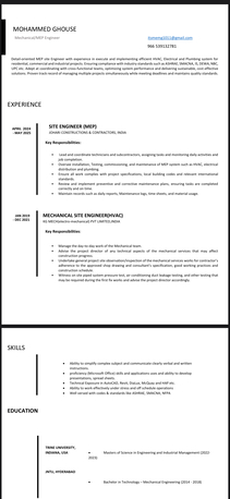 Dammam, Job Seekers, Mechanical Engineer