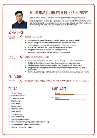 Jeddah, Job Seekers, Graphic Designer