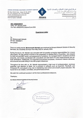 Riyadh, Job Seekers, Quantity Surveyor