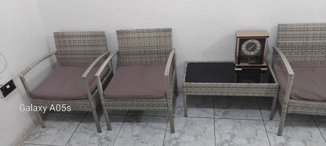 Al Aziziyah, Appliances, Sofa Set With Table For Sale (Synthetic Wicker)