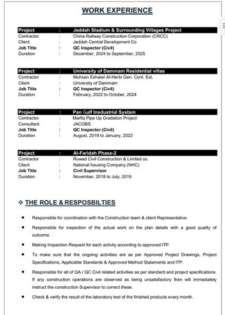 Riyadh, Job Seekers, QA/QC Inspector Civil -Arch-fit Out|7 Years + Experience| Transferable Iqama|