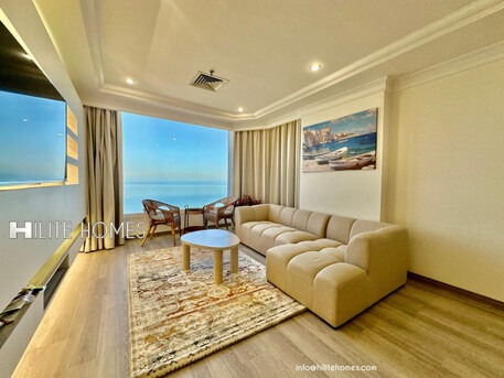 Kuwait City, Apartments/Houses, KWD 700/month,  Furnished,  2 BR,  Two Bedroom Seaview Furnished Apartment For Rent In Fintas