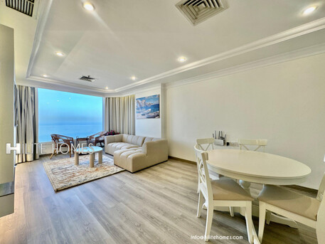 Kuwait City, Apartments/Houses, KWD 700/month,  Furnished,  2 BR,  Two Bedroom Seaview Furnished Apartment For Rent In Fintas