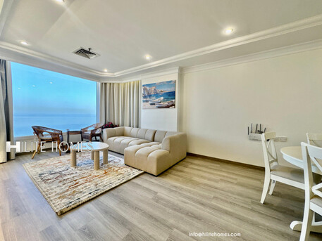 Kuwait City, Apartments/Houses, KWD 700/month,  Furnished,  2 BR,  Two Bedroom Seaview Furnished Apartment For Rent In Fintas