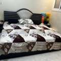 SAR 1150,  Good Condition - King Bed, 2 Side Tables & Almarah - Price Slight Negotiable