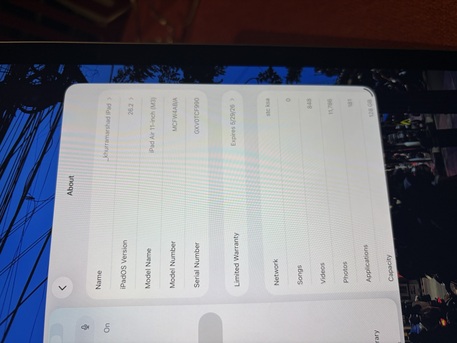 Riyadh, Computers, SAR 2500,  Almost NEW IPad AIR M3 With Cellular  128 GB