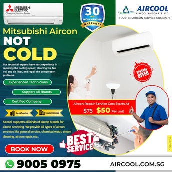 Singapore, Air Conditioning, Mitsubishi Aircon Not Cold