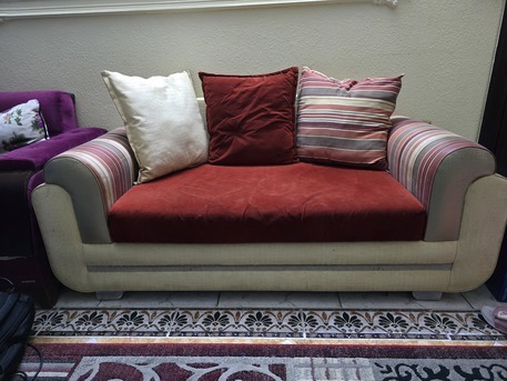 Aziziyah, Furniture, SAR 125,  Gently Used Living Room Sofa For Sale (2 Seater)