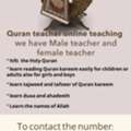 Quraan Teacher Male/female