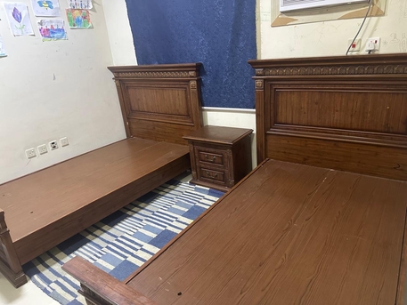 Jubail, Furniture, SAR 650,  02 X Single Beds Set (without Mattress)