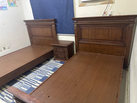 Jubail, Furniture, SAR 650,  02 X Single Beds Set (without Mattress)