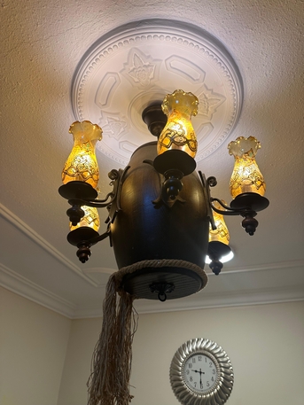 Jubail, Household Items, SAR 200,  Moroccan Chandelier (with Handcrafted Glass Globes)