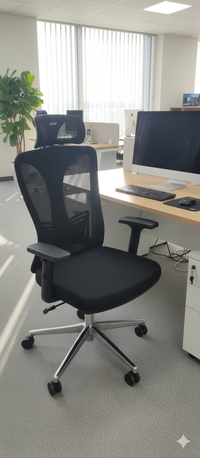 Manama, Furniture, BHD 56,  High Back Croam Base OFFICE Chair