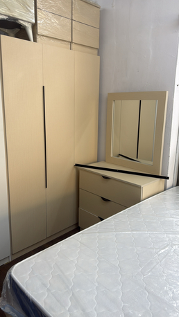 Jeddah, Furniture, SAR 1350,  Queen Size Bedroom Set | Queen Size Bedset | Theee Doors Wardrobe And Dressing