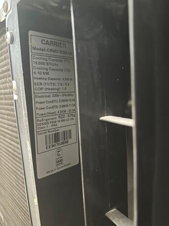 Al Iskan, Air Conditioners, SAR 400,  Window Carrier AC Cooling/Heating