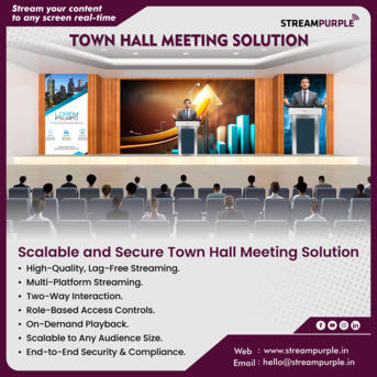 Mumbai, Business, Virtual & Hybrid Town Hall Software | Secure Platform India