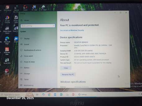 Dammam, Computers, SAR 899,  Fujitsu I5 Laptop In Very Good Condition For Sale