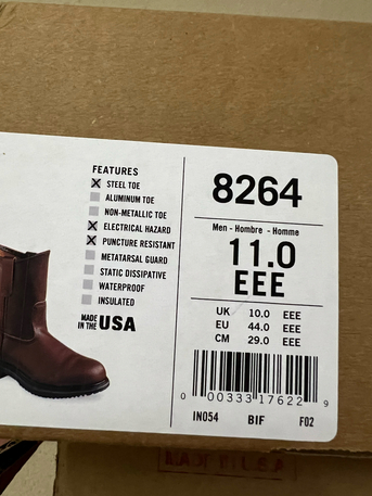 Khobar, Materials, SAR 50,  Red Wings Safety Shoes