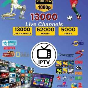 Watch IPTV With 14,000+ Indian & Pakistani Channels, Sports, 52,000 Movies & Series