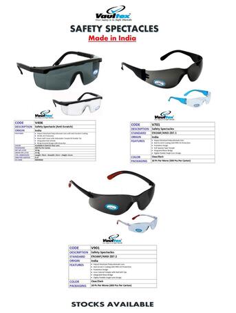 Jeddah, Tools, SAR 10,  Professional Vaultex Safety Spectacles For Sale (V406, V701, V901) - Jeddah - 0561777667