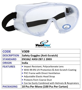 Jeddah, Tools, SAR 10,  Professional Vaultex Safety Spectacles For Sale (V406, V701, V901) - Jeddah - 0561777667