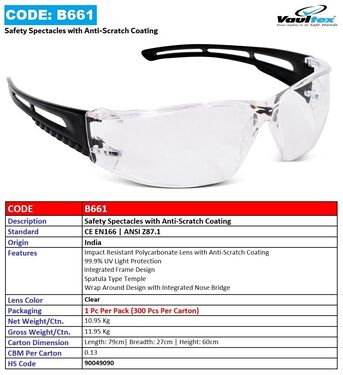 Jeddah, Tools, SAR 10,  Professional Vaultex Safety Spectacles For Sale (V406, V701, V901) - Jeddah - 0561777667