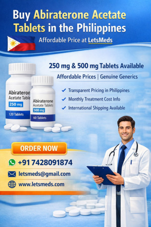 Quezon City, Health & Beauty Items, PHP 1,  Buy Abiraterone Acetate Tablets In The Philippines | LetsMeds