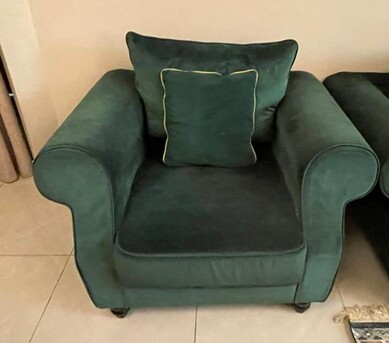 Riyadh, Furniture, SAR 800,  6 Seaters Sofa And 6 Chairs Dining Table For Sale