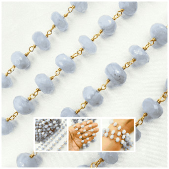 New York, Jewelry, USD 25,  Exclusive Blue Lace Agate Jewelry Designed For Modern Elegance