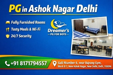 Kuala Lumpur, Apts/Flats Wanted, Studio,  Affordable PG In Ashok Nagar Delhi For Boys With Premium Facilities