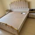 SAR 1600,  Beautiful Duble Bed With 2 Side Tables  And Dining Table With 8 Chairs For Sale