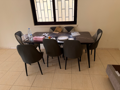 Jubail, Furniture, SAR 1600,  Beautiful Duble Bed With 2 Side Tables  And Dining Table With 8 Chairs For Sale