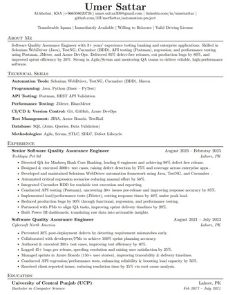 Riyadh, Job Seekers, Looking For A SQA Engineer Job