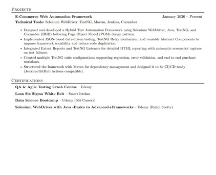 Riyadh, Job Seekers, Looking For A SQA Engineer Job