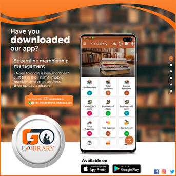 Jaipur, Software Development, Golibrary &ndash; Digital Library Management App With Smart Seat Management