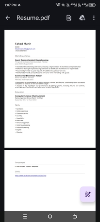 Islamabad, Restaurants, Housekeeping And Room Attendant Jobs Need