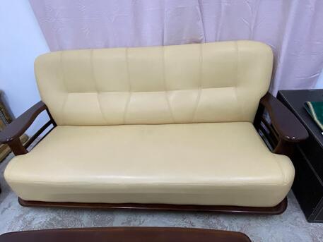 Riyadh, Household Items, SAR 500,  Genuine Leather Sofa In New Condition