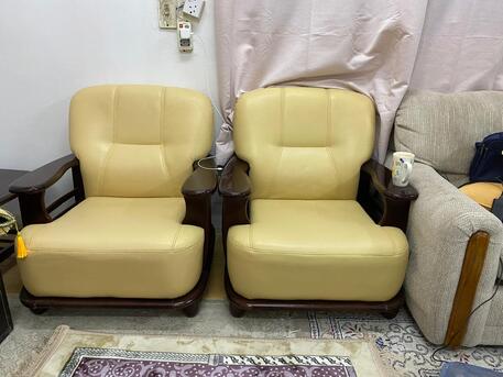 Riyadh, Household Items, SAR 500,  Genuine Leather Sofa In New Condition